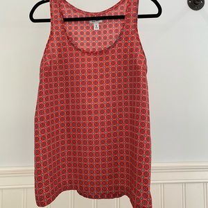 Old Navy coral and blue tank